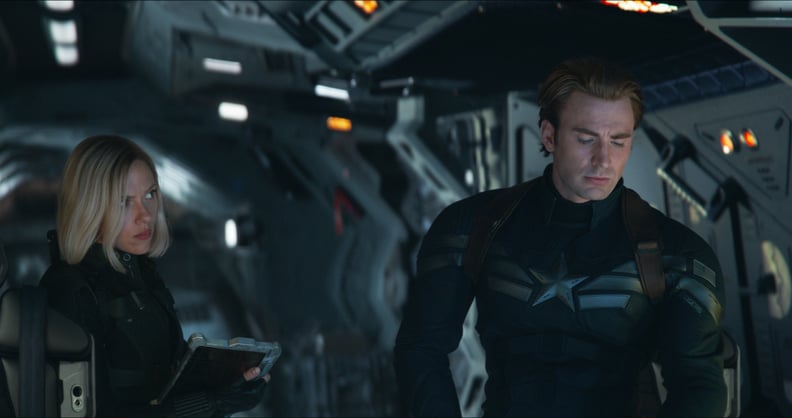 Marvel Studios' AVENGERS: ENDGAME..L to R: Black Widow/Natasha Romanoff (Scarlett Johansson) and Captain America/Steve Rogers (Chris Evans)..Photo: Film Frame..©Marvel Studios 2019