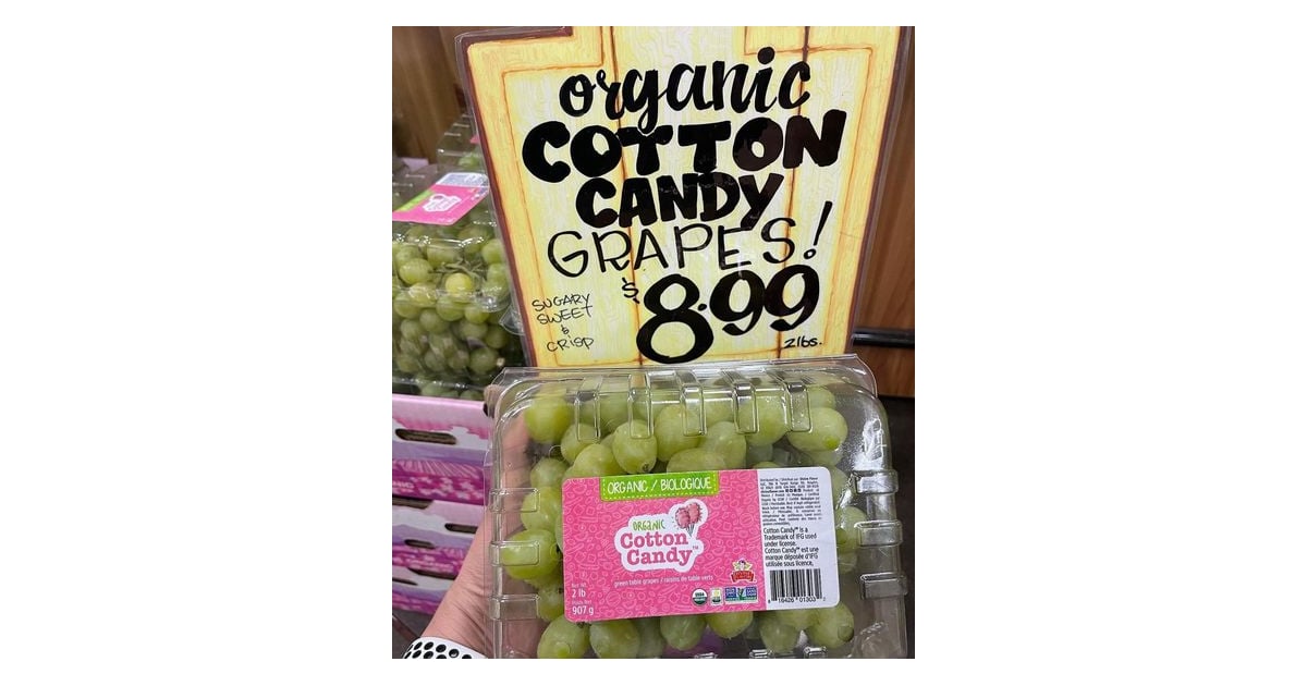 Healthy Snacks at Trader Joe's Organic Cotton Candy Grapes The Best