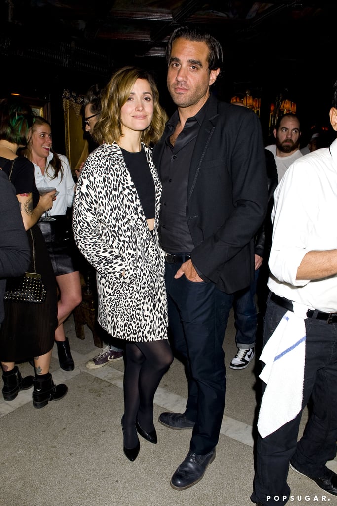 Rose Byrne stayed close to her boyfriend, Bobby Cannavale.