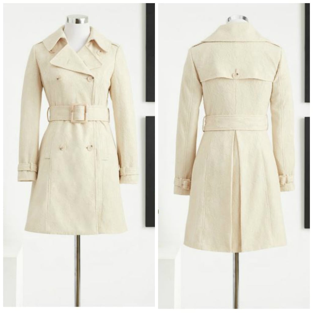 New York & Company Eva Mendes Collection Kelsey Lace Trench Coat
