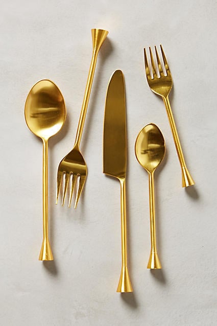 Gilded Cornet Flatware Set ($36)