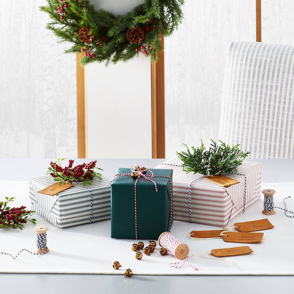 Mini Faux Cedar Wreath Gift Topper Set