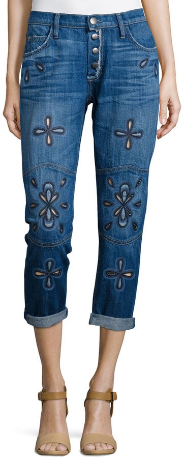 Current/Elliott 'The Fling' Embroidery Jeans ($388)