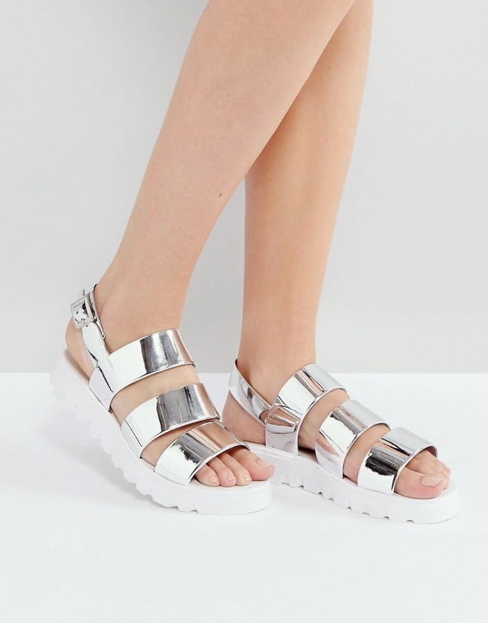 chunky jelly flat sandals