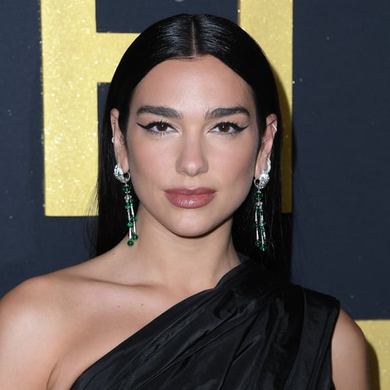 Dua Lipa's Black Balenciaga Dress on Stage With Elton John