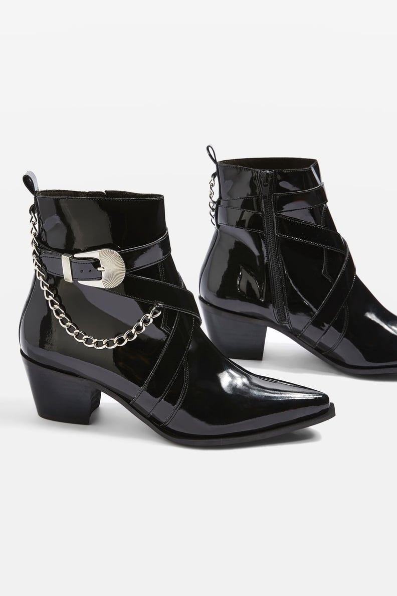 Topshop Move It Western Ankle Boots
