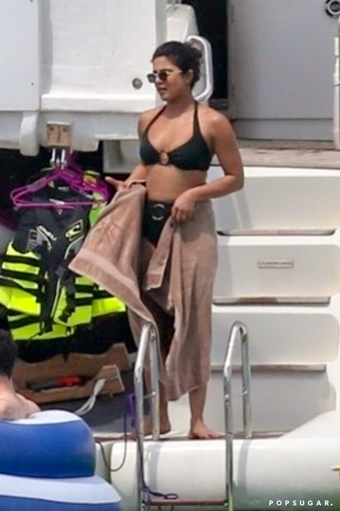 Priyanka Chopra's Black Bikini With Nick Jonas in Miami