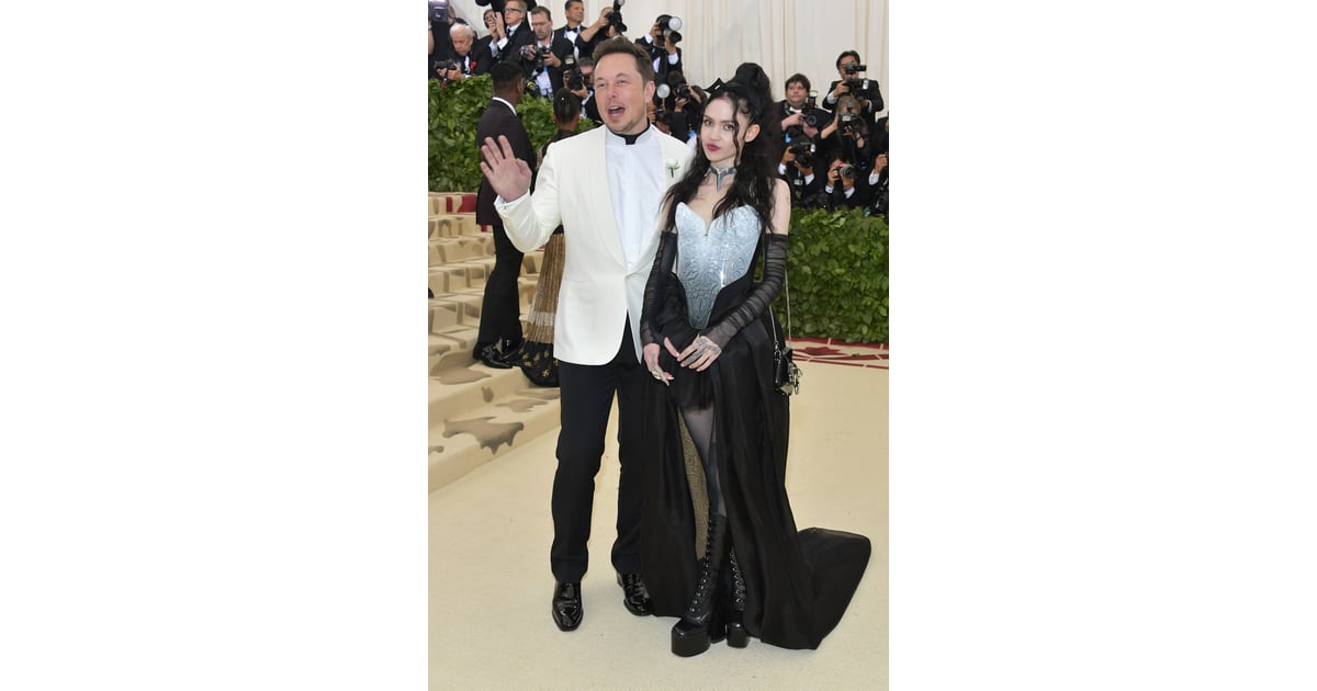 Celebrity Entertainment Elon Musk Hits The Met Gala With Grimes A Few Months After Splitting From Amber Heard Popsugar Celebrity Photo 3
