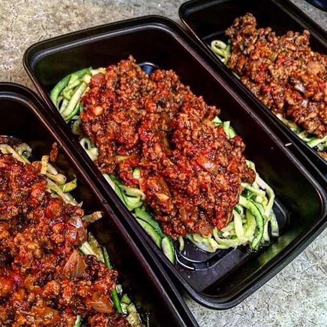 Zoodles With Turkey Bolognese MealPrep Inspiration POPSUGAR Food