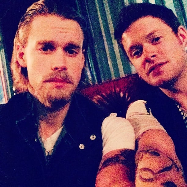 Glee's Chord Overstreet went with a Sons of Anarchy look, dressing up as Charlie Hunnam's character.
Source: Instagram user chordover