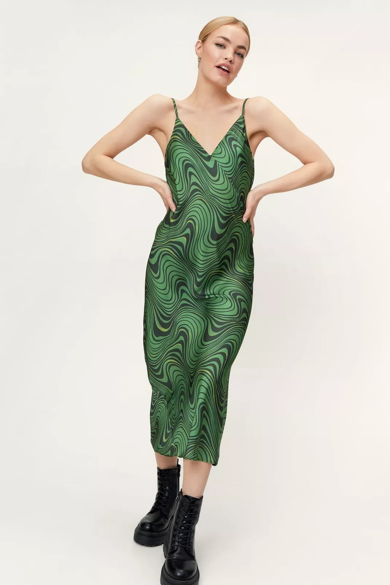 Spring Rave Outfit Idea: Nasty Gal Slip Midi Dress