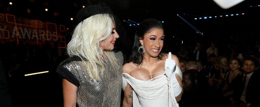 Cardi B and Lady Gaga at the 2019 Grammys