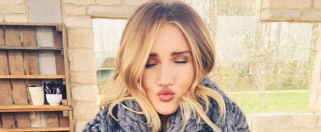 Rosie Huntington-Whiteley Half-Bun Hair DIY