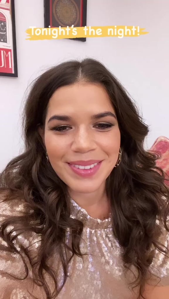 America Ferrera Wore a Gold Sequin Dress to Encourage Voting