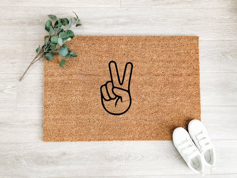 Peace Sign Doormat