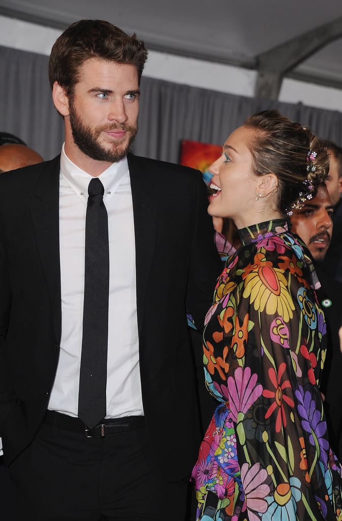 Miley Cyrus and Liam Hemsworth at Thor: Ragnarok Premiere | POPSUGAR