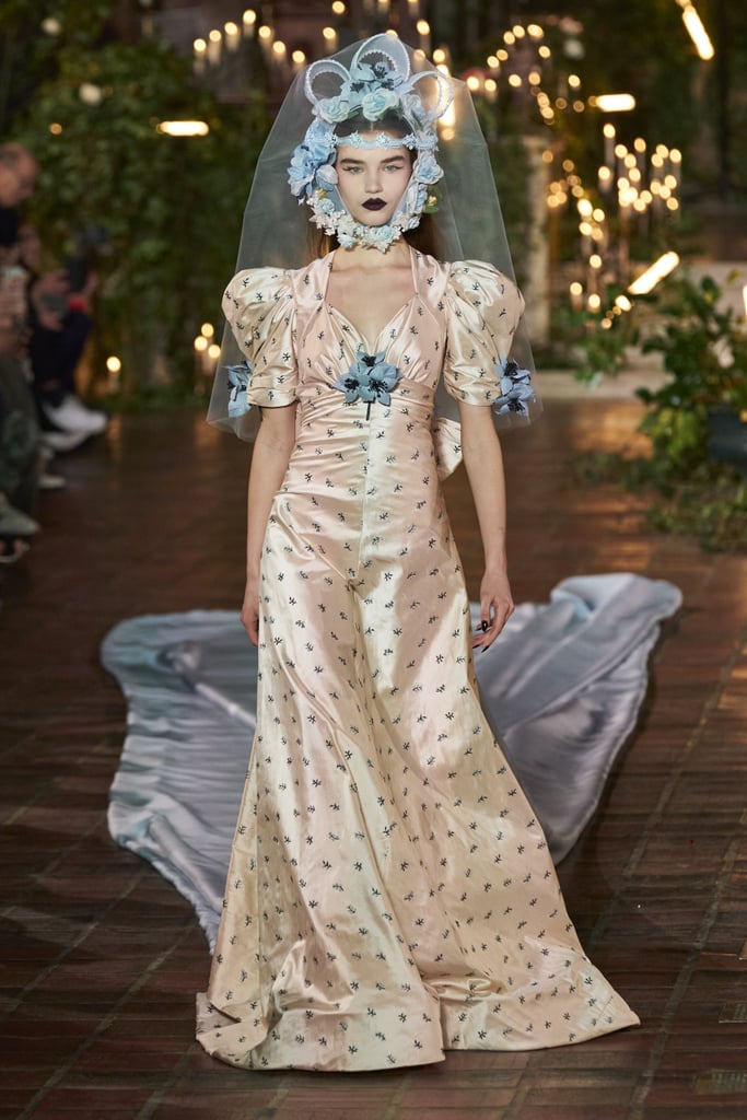 A Bridal Gown and 20-Foot-Long Train From the Rodarte Fall 2020 Runway at New York Fashion Week