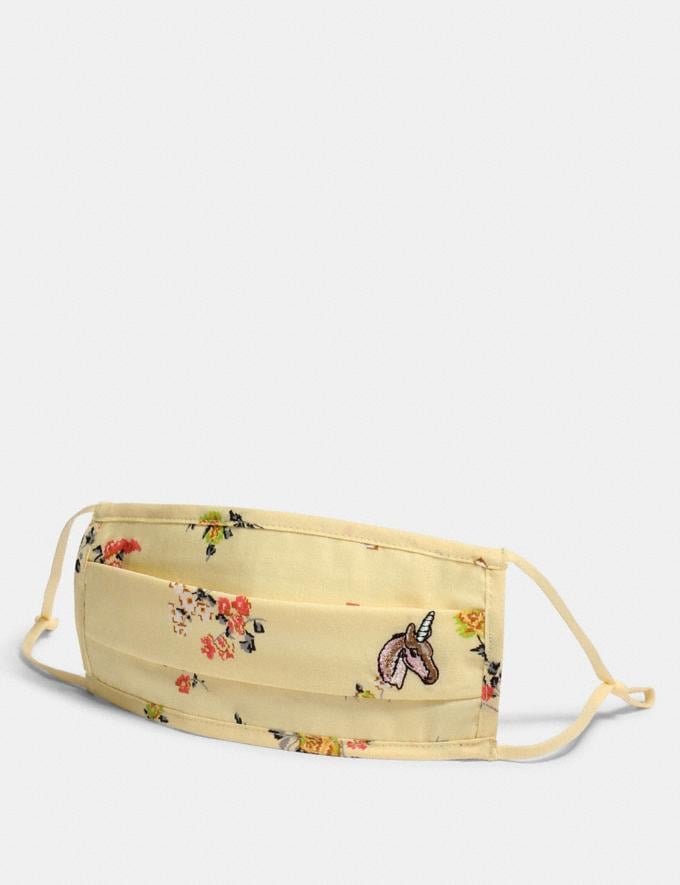 Coach Uni Face Mask With Floral Print