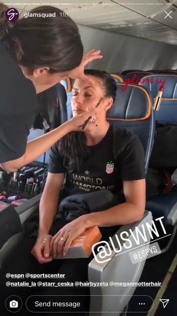 US Women's Soccer Team ESPY Awards Hair and Makeup