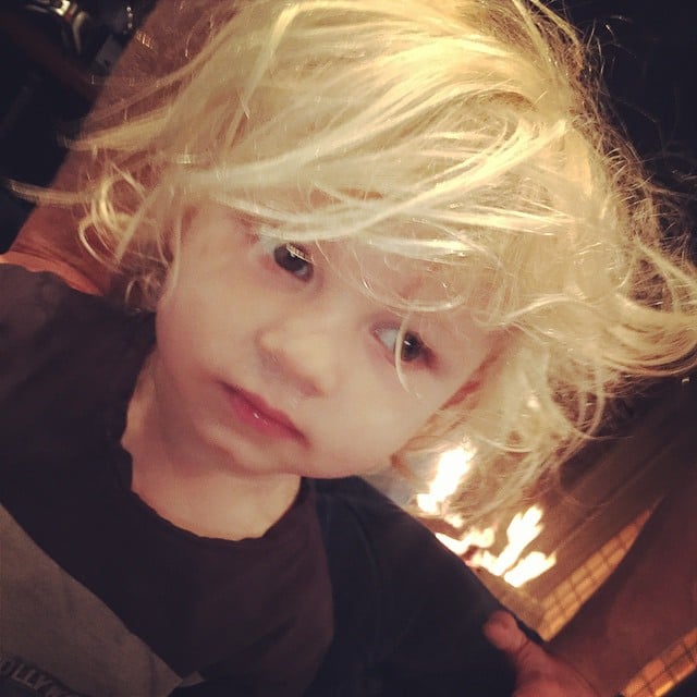 Jessica captioned this sweet photo, "Wild man Ace Knute #MAY21 #JOHNSON I am so in love with my family."