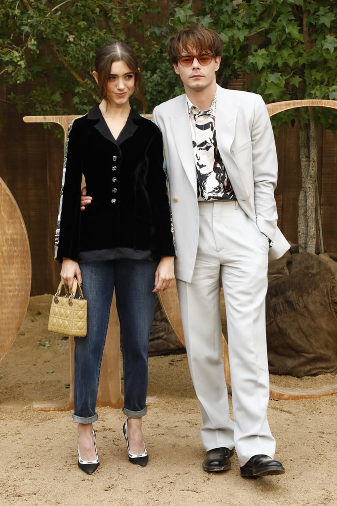 Natalia Dyer and Charlie Heaton at the Dior Show in Paris