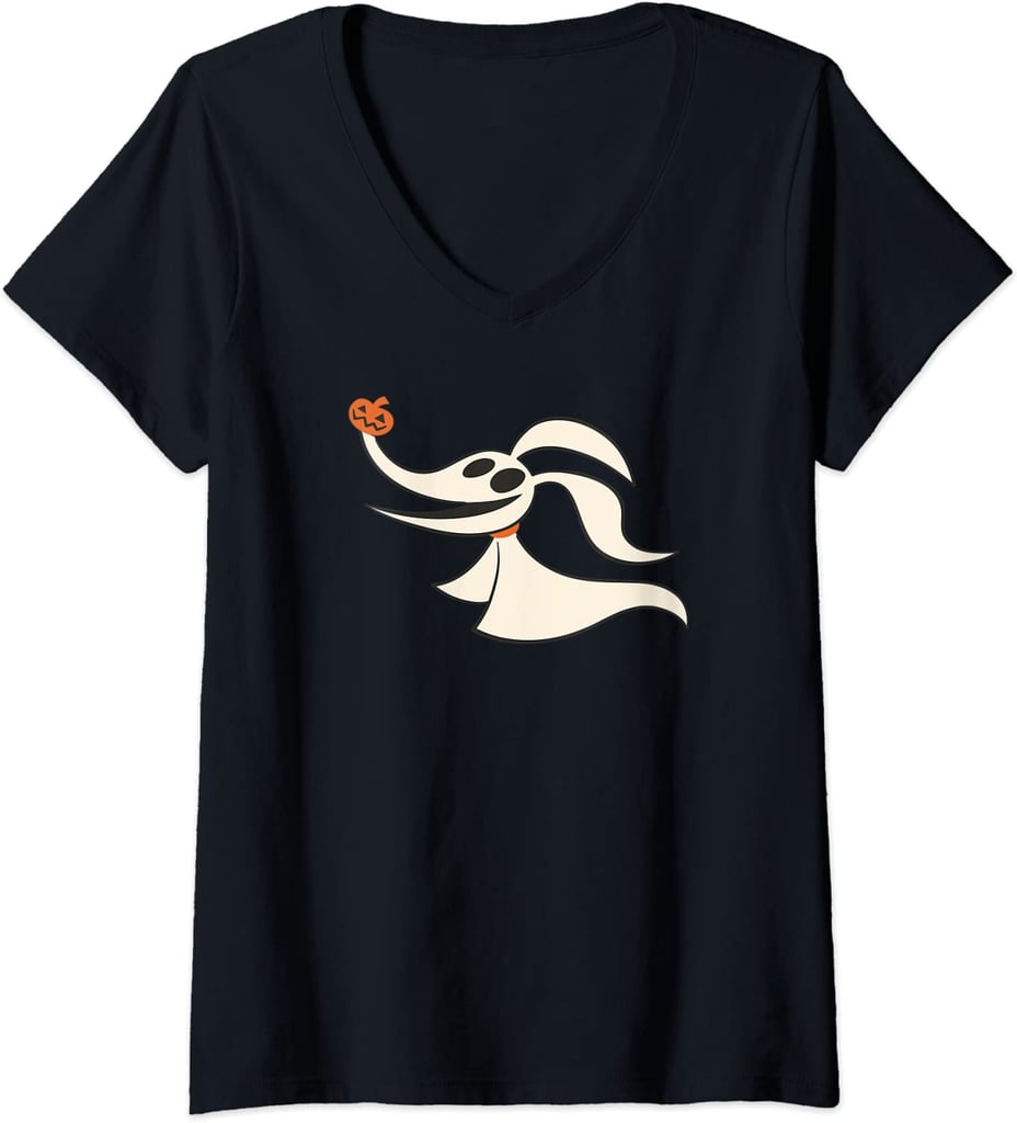 Something Cute: Disney Halloween Nightmare Before Christmas Zero V-Neck T-Shirt
