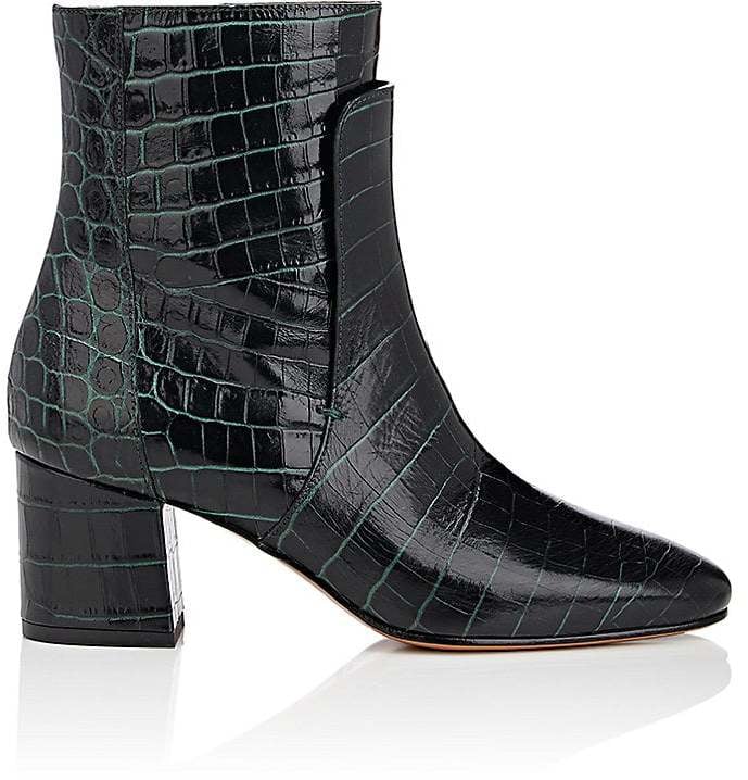 Givenchy Paris Croc-Stamped Ankle Boots