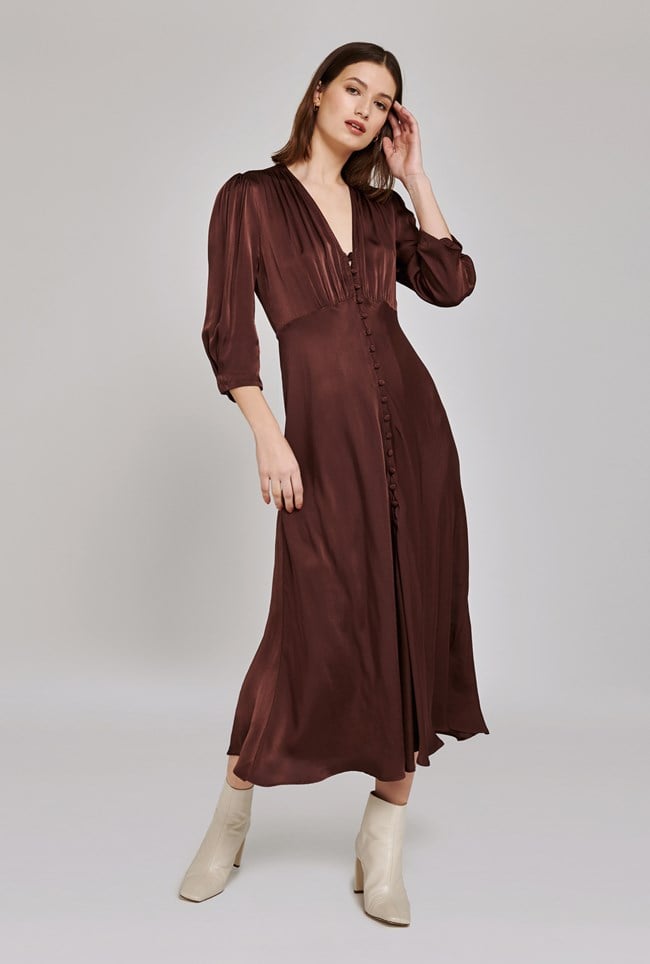 Ghost Jasmine Georgette Floral Wrap Maxi Dress Asos