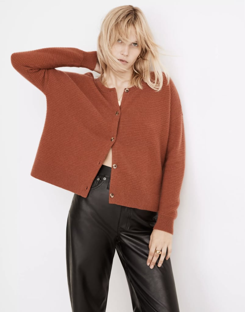 A Cool Layer: Madewell (Re)sponsible Cashmere Deville Cardigan Sweater