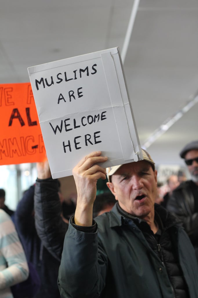 Photos From Trump Muslim Ban Protest Popsugar News Photo 28 