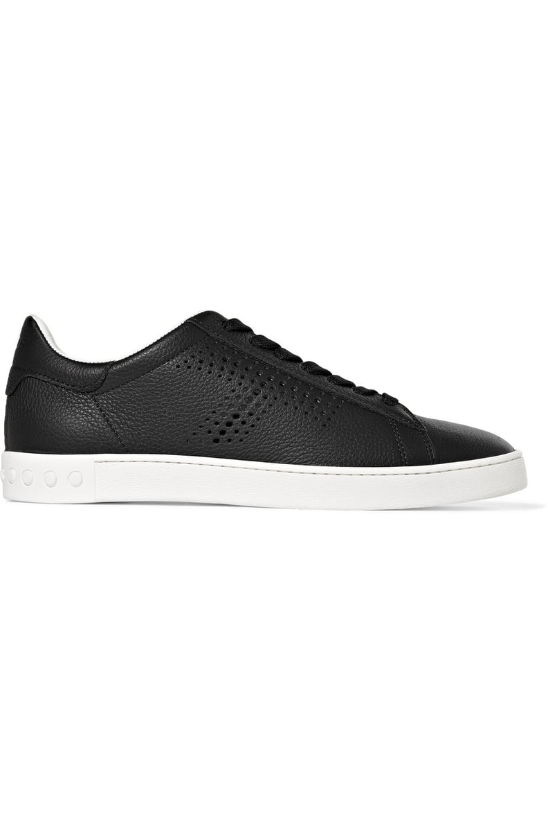 Tod's Perforated Textured-Leather Sneakers