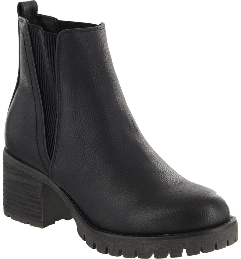 All-Weather Boots: Mia Jody Ribbed Block Heel Chelsea Boots