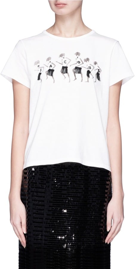 Marc Jacobs Dancing Logo Graphic Print T-Shirt