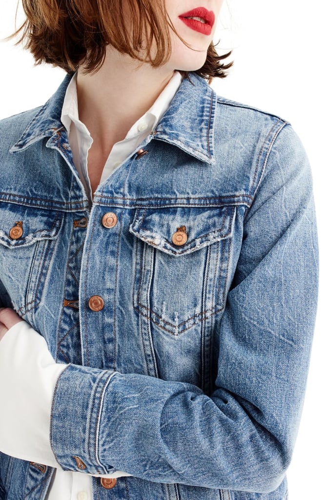 J.Crew Classic Denim Jacket Best Jean Jackets For Women POPSUGAR