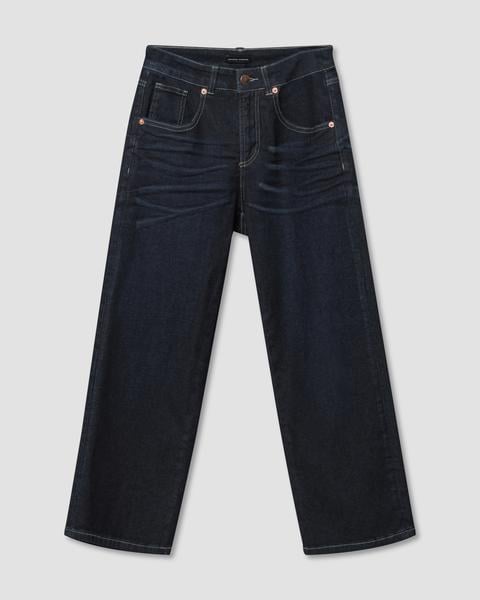 Universal Standard Bae Boyfriend Crop Jeans in Dark Indigo