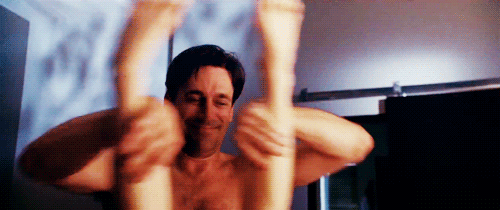 While Jon Hamm in Bridesmaids totally knows.