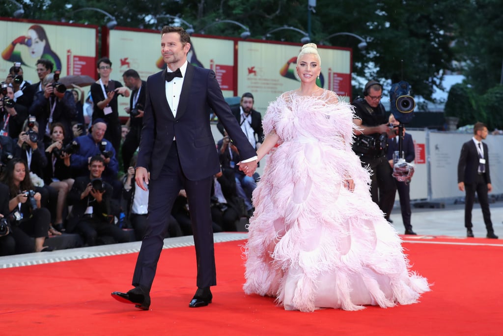 Lady Gaga Pink Valentino Dress at Venice Film Festival