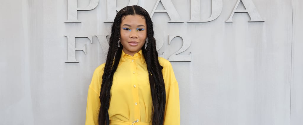 Storm Reid and Kim Kardashian Sit Front Row at Prada