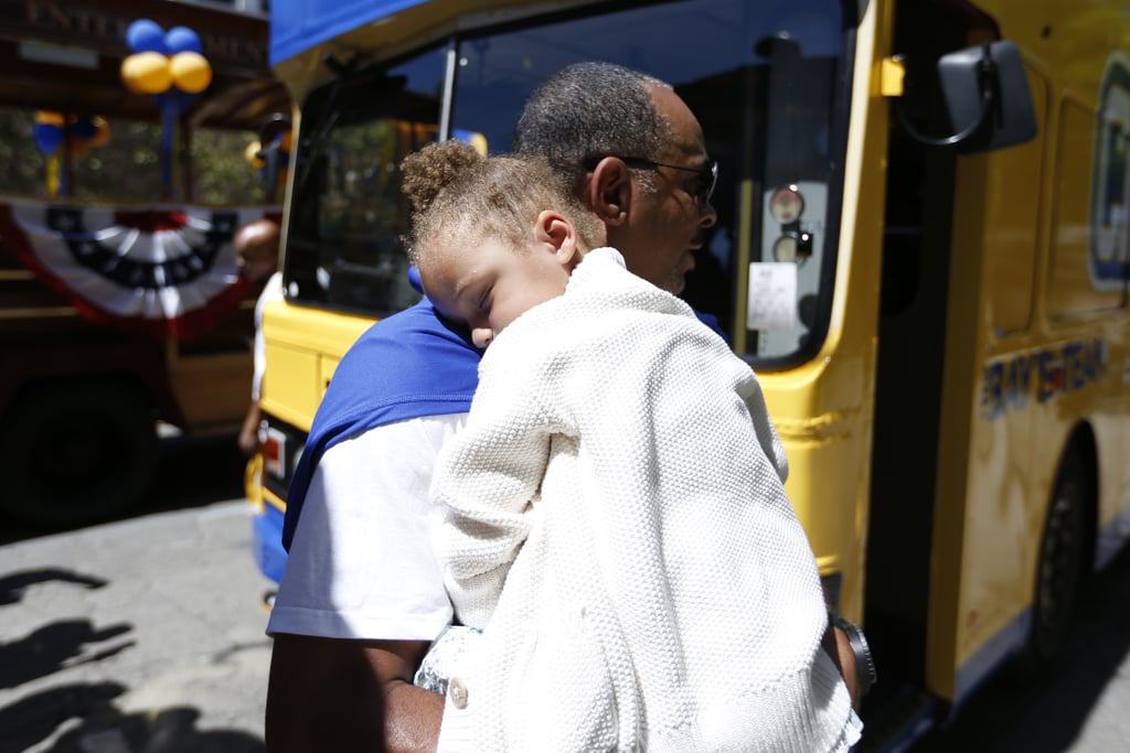 Steph Curry and His Family at Warriors Parade 2015