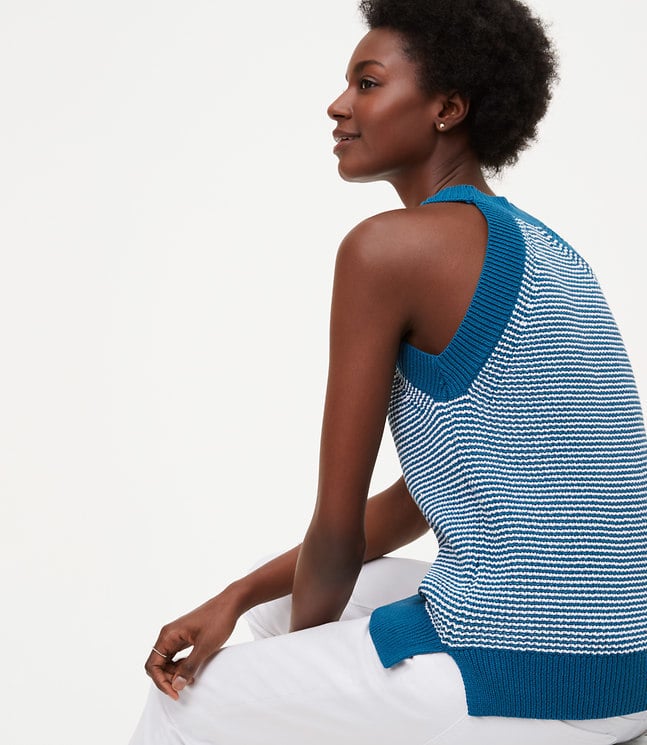 Loft Petite Striped Halter Sweater