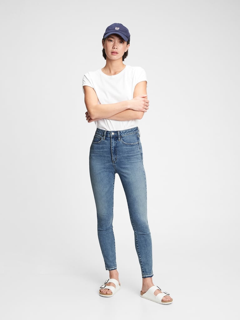 gap high rise jeggings