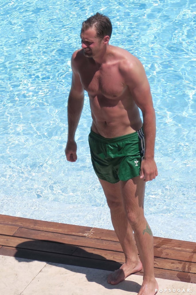Alexander Skarsgard Shirtless in Italy June 2017.