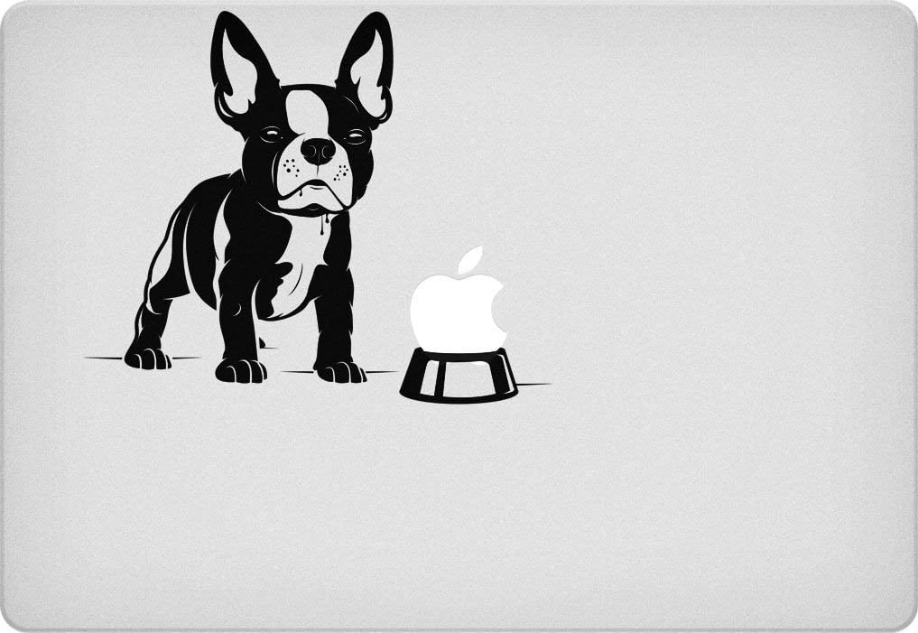 French Bulldog Bowl Macbook Decal