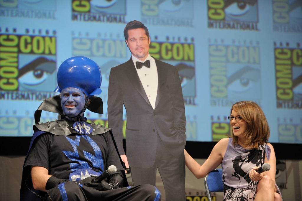 To promote their movie Megamind in 2010, Will Ferrell and Tina Fey brought a cardboard cutout of their costar, Brad Pitt, onstage with them.