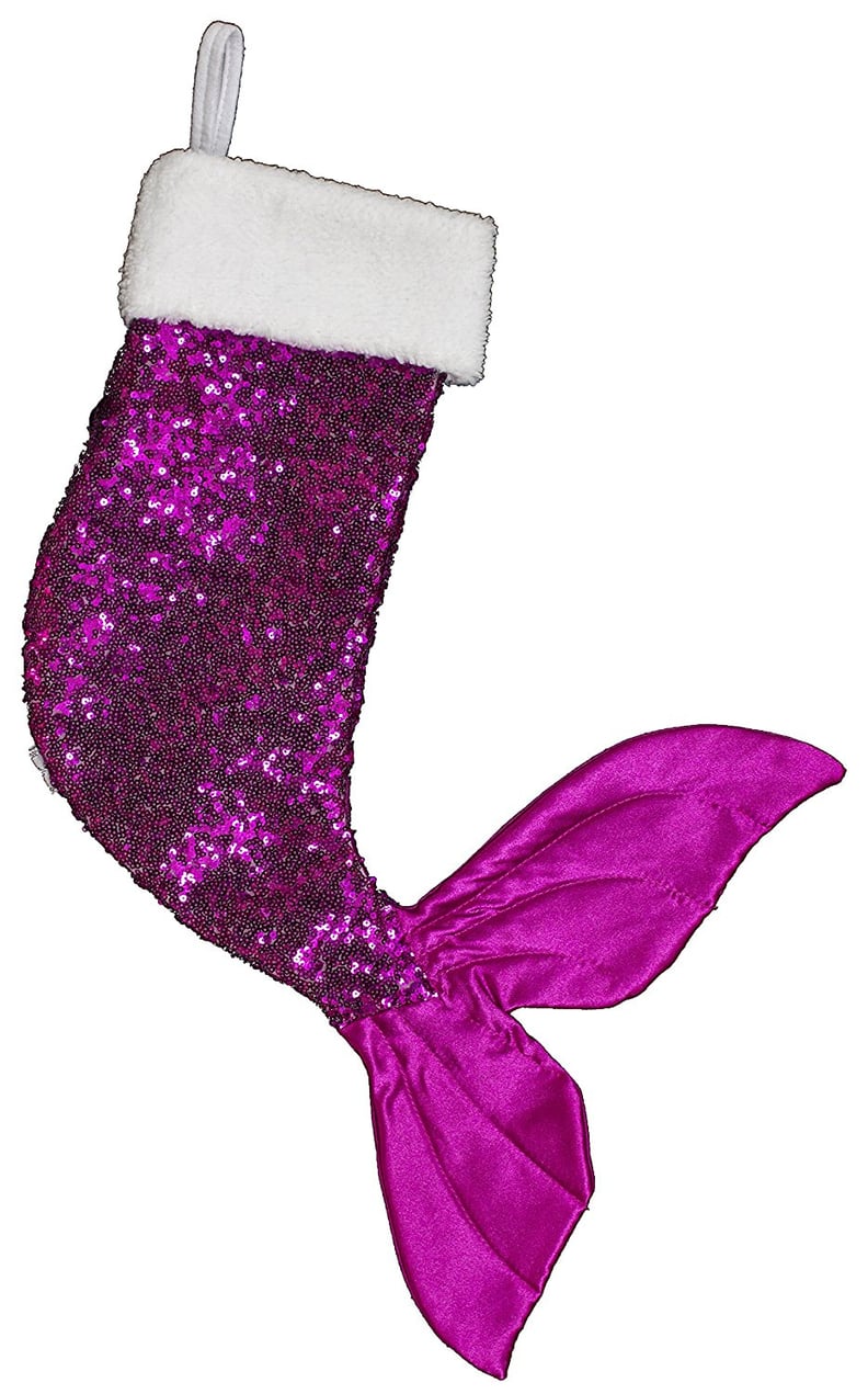 Mermaid Tail Sequin Stocking — Pink