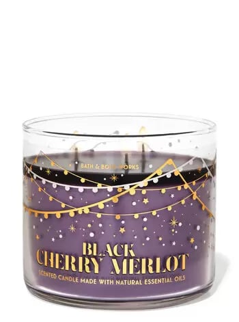 Blach Cherry Merlot 3-Wick Candle