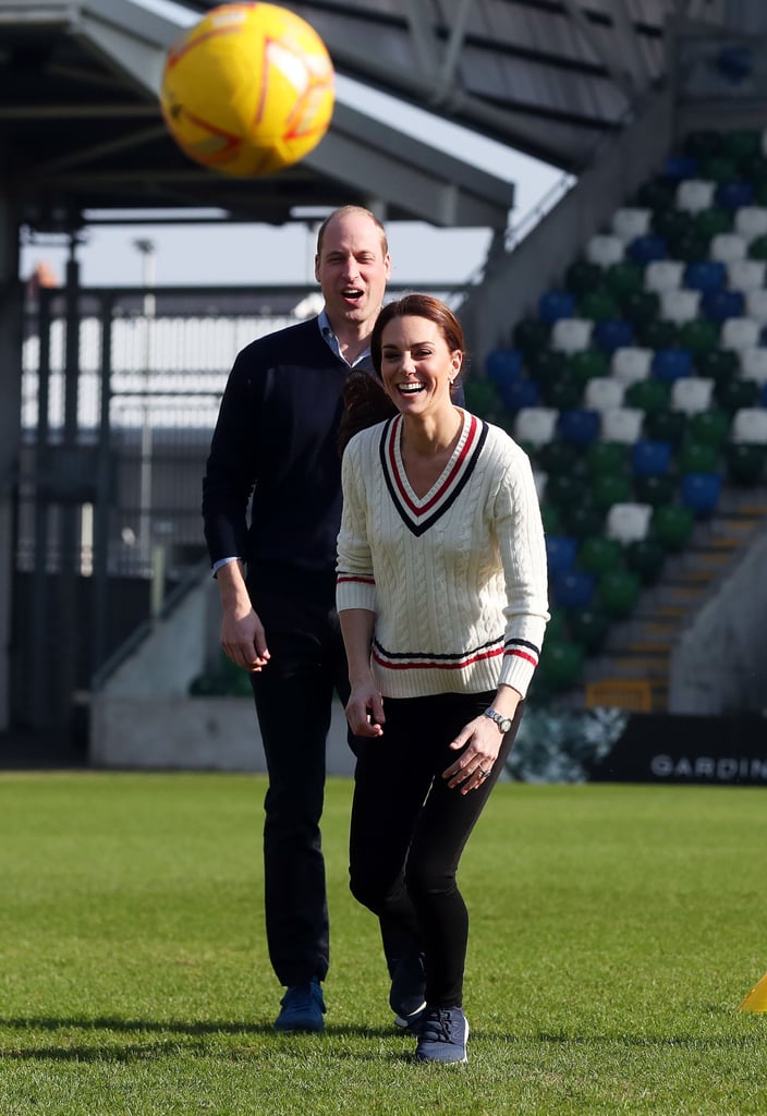 Kate Middleton's White Sweater in Northern Ireland