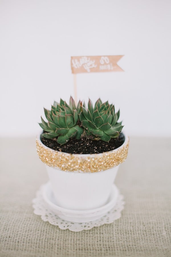 Glitter Plant Pot