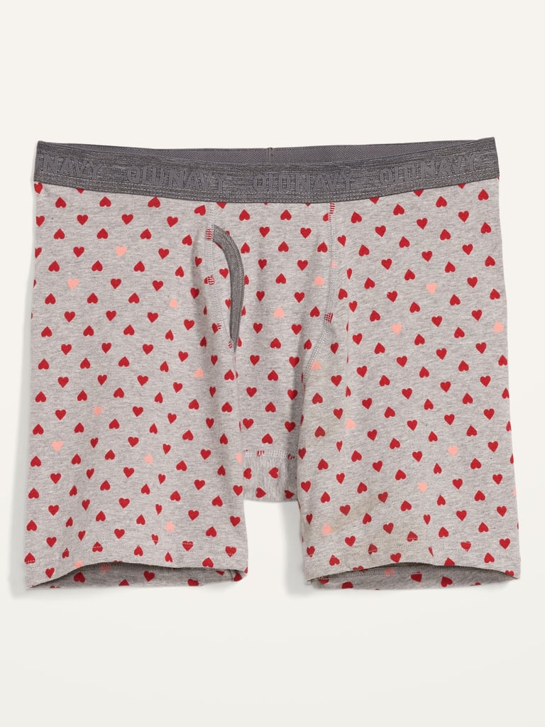 Soft-Washed Heart Print Boxer Briefs