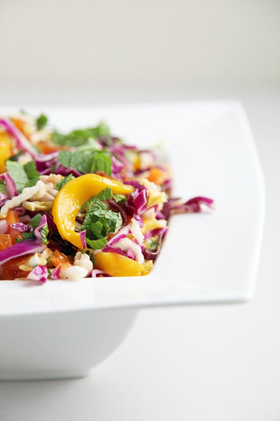 Spicy Mango, Papaya, and Cabbage Slaw